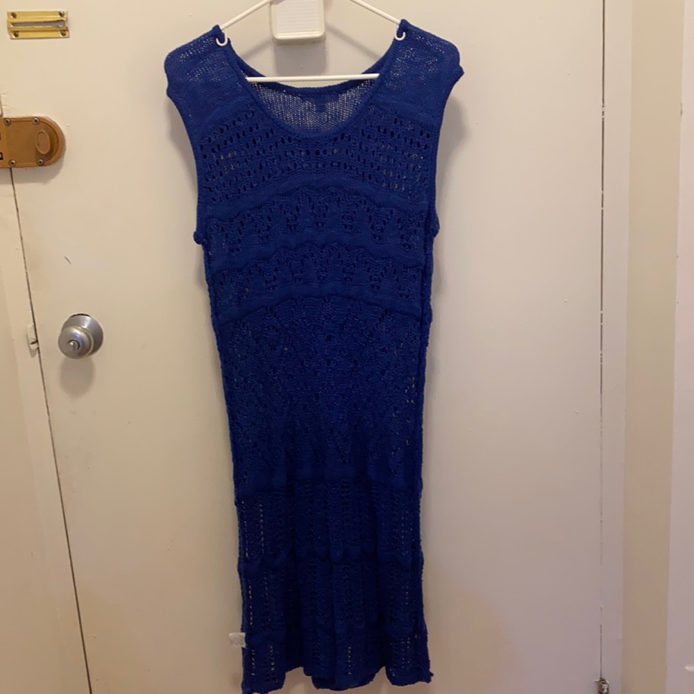 Blue Sweater dress